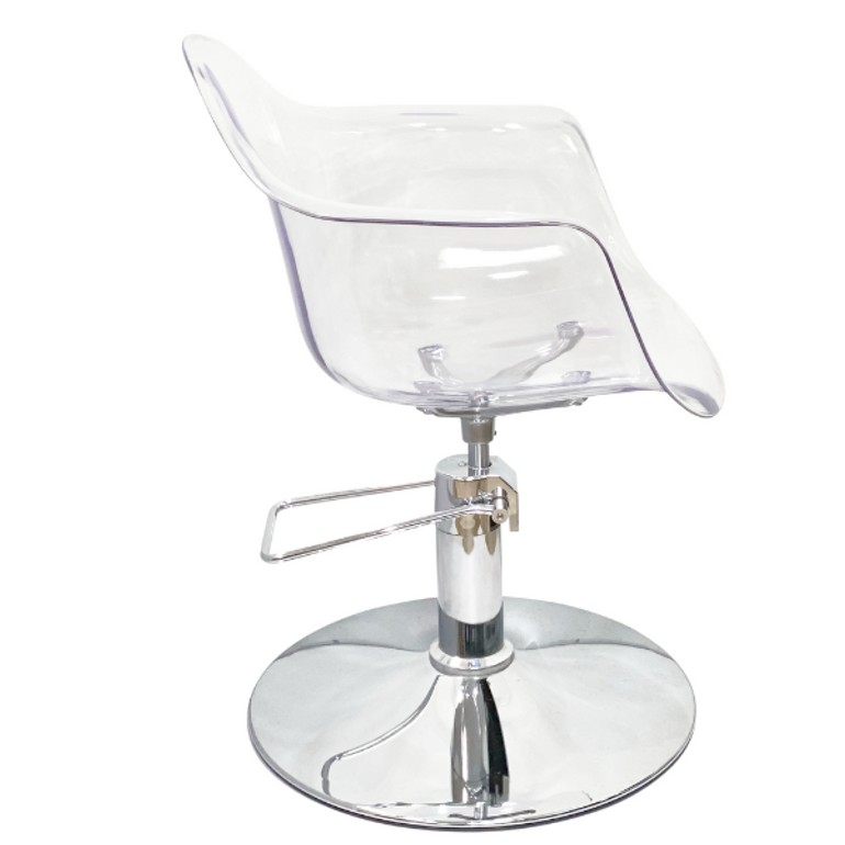 Erica Styling Chair Clear - Hydraulic