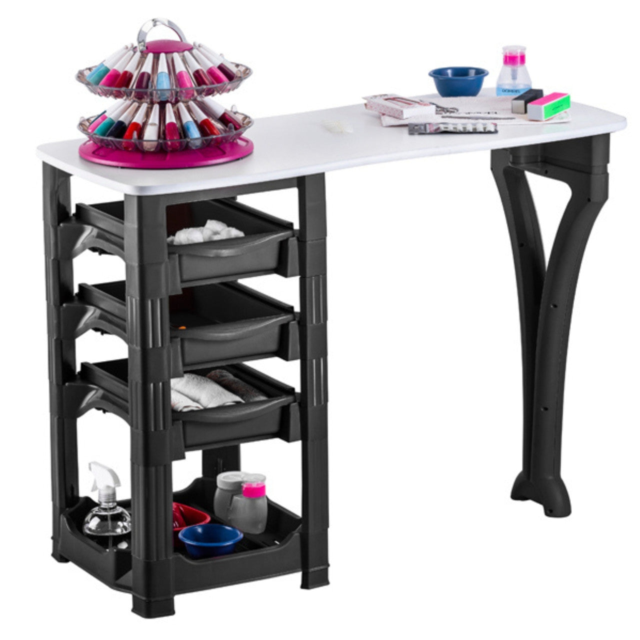 Joiken Muse Manicure Table - White/Black