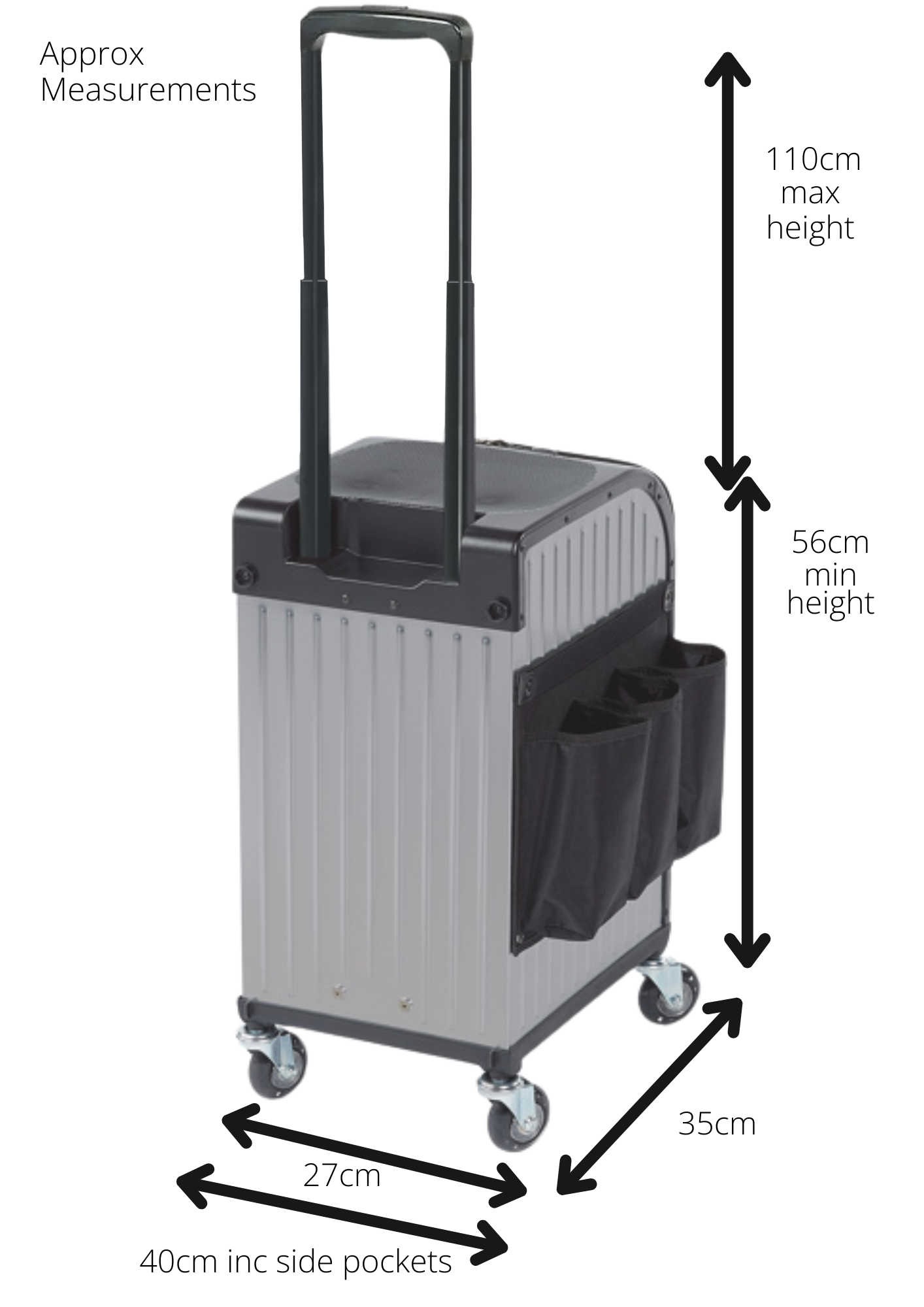 Joiken Master Hair Artist Trolley Stool Case