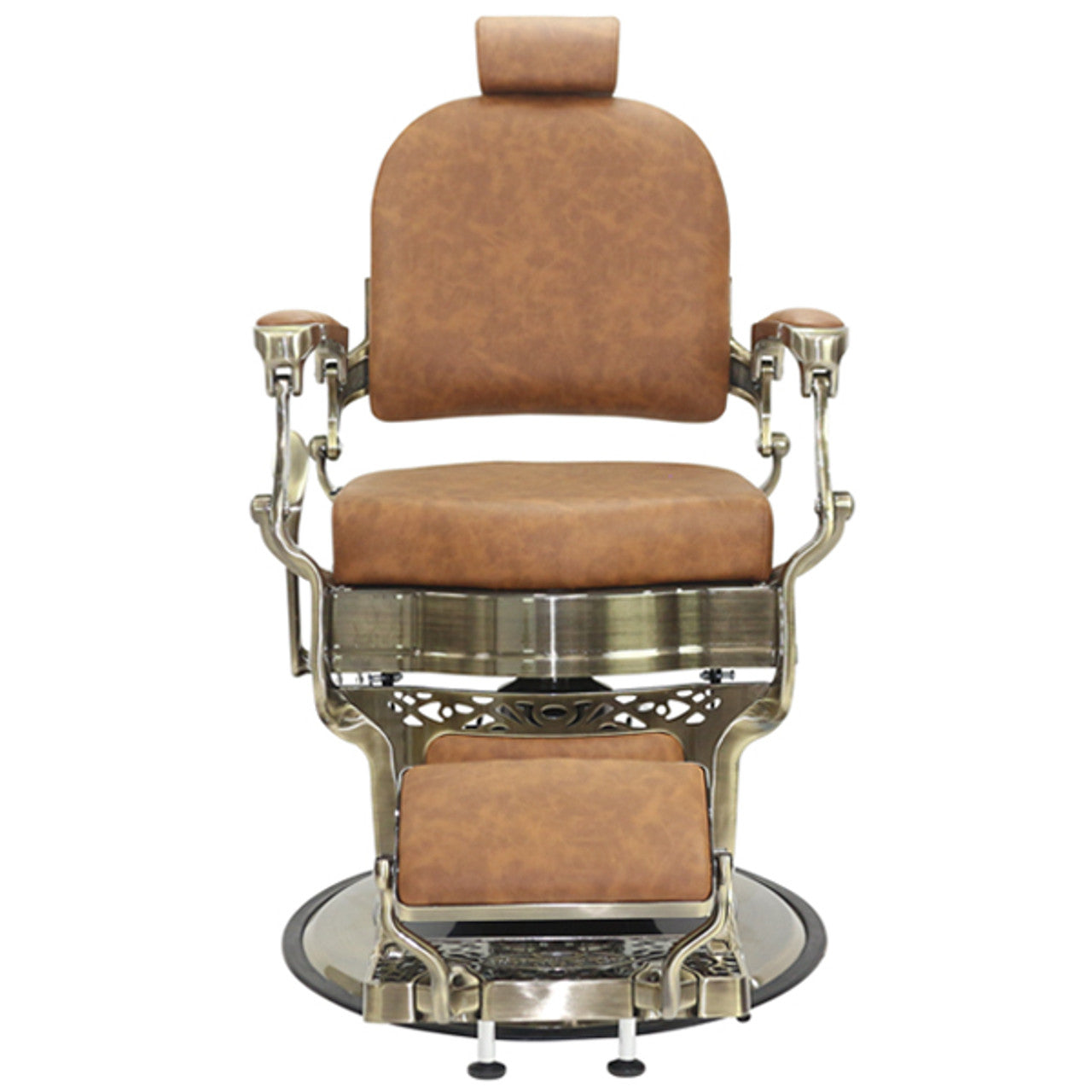 Havana Barber Chair - Antique  Frame Tan Upholstery