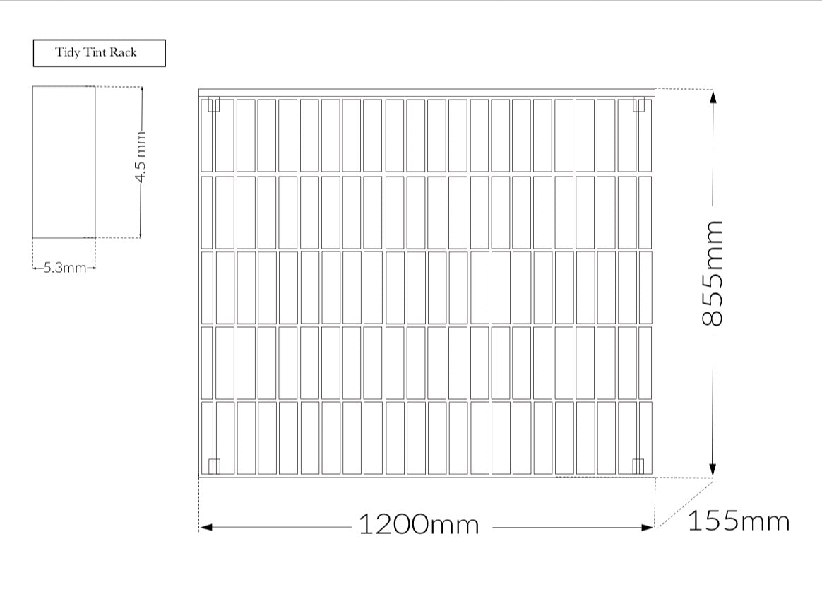 Joiken Tidy Tint Rack (400 x 100g Tube Capacity)