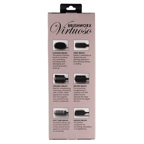 Brushworx Virtuoso Paddle Brush Mixed Bristle