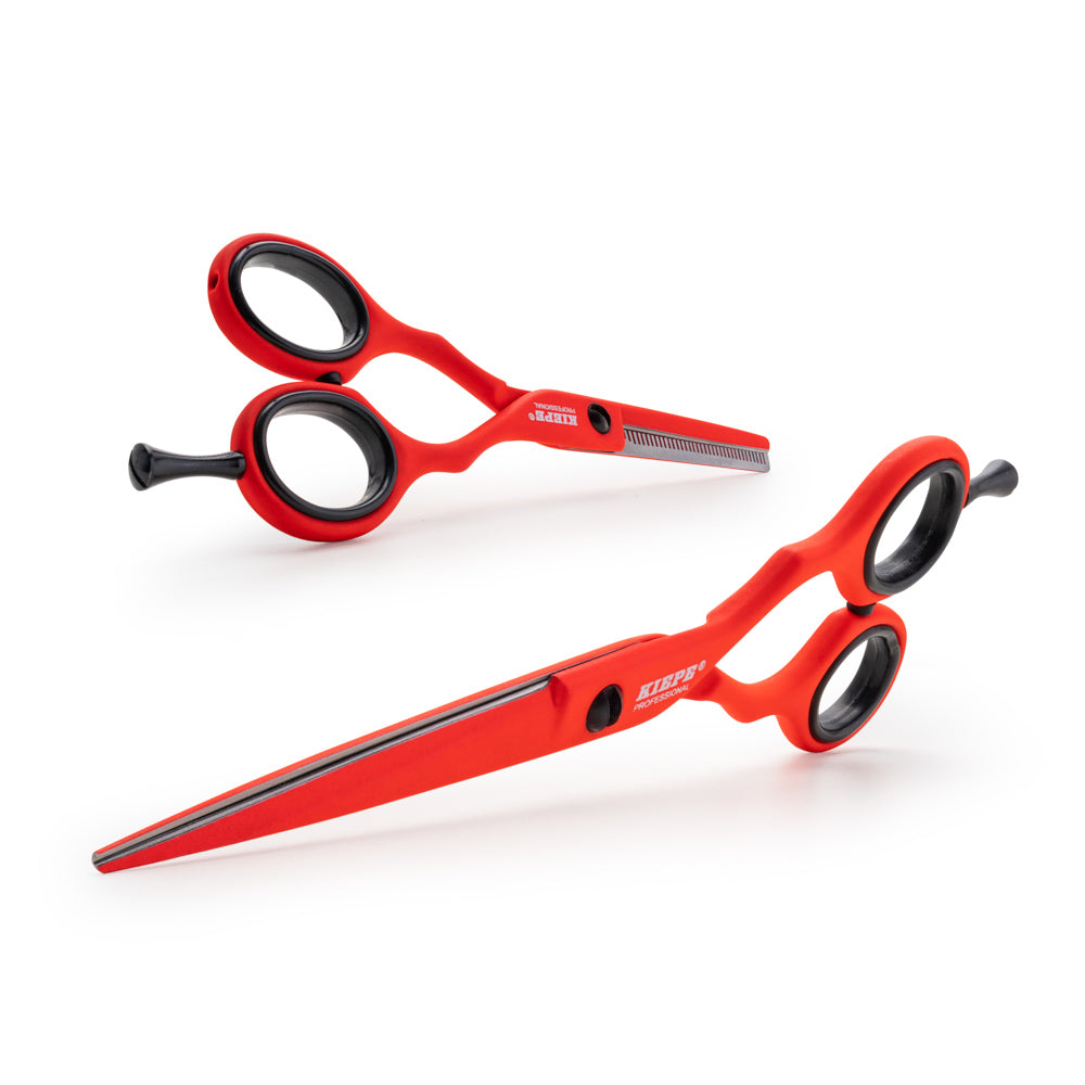 Kiepe Regular Scissors and Thinner Scissors - Red Passion