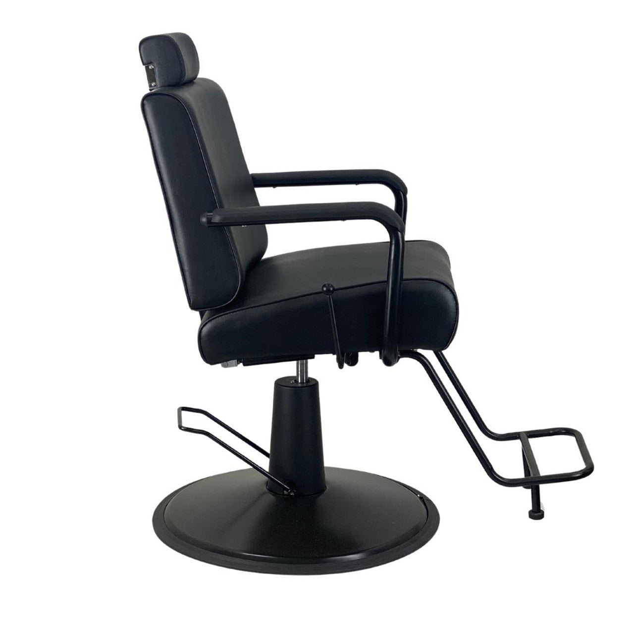 Joiken Cyrus Black Upholstery Reclining Salon Chair