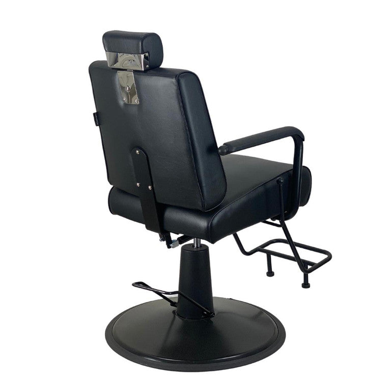 Joiken Cyrus Black Upholstery Reclining Salon Chair