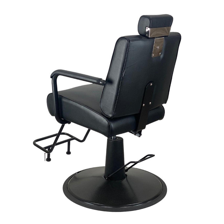 Joiken Cyrus Black Upholstery Reclining Salon Chair