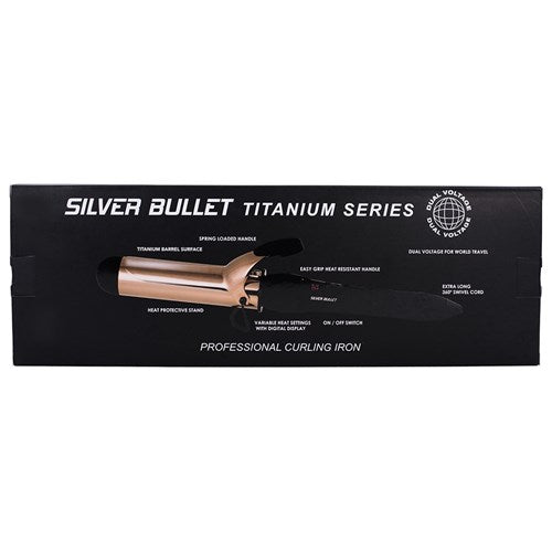 Silver Bullet Fastlane Titanium Rose Gold 38mm Curling Iron